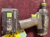 a corded nail gun and a corded nailer on a red background