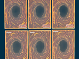 four different images of a black hole in the middle of a blue background