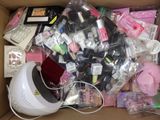a box full of various items that are inside of it