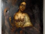 une image d'un tableau représentant une femme en robe blanche