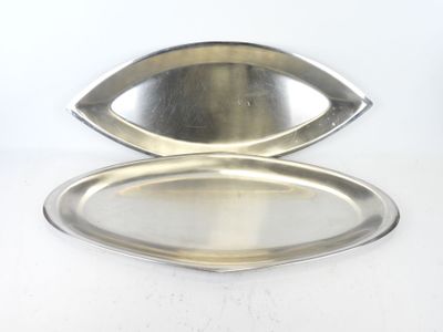 Guy DEGRENNE et ROYAL BB - Deux grand plats à poisson en ino…