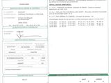 a close up of a document with a barcode on it
