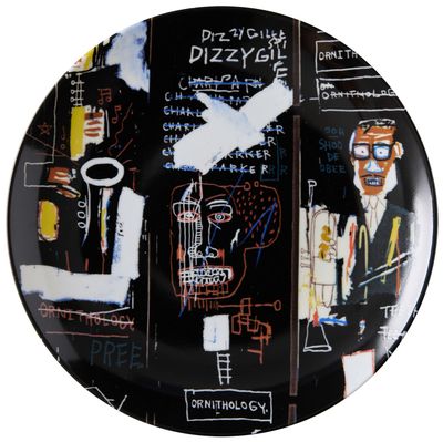 la suite décorées Jean Michel Basquiat Assiette en porcelain…