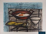 une photo d'un tableau représentant un bol d'œufs posé sur une table