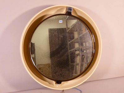 Miroir circulaire en plastique thermoformé et plastique fumé… - Photo 1