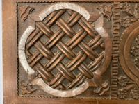 MOYEN-ORIENT, vers 1940-1950. Bureau scriban en bois sculpté… (photo 4)