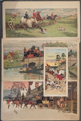 une photo d'une photo représentant une course hippique et une photo d'un homme à cheval