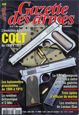un magazine avec une arme à feu en couverture