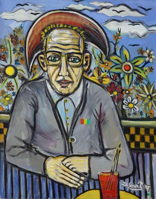 LE COUR Patrick - Le Père (1997) - Peinture sur toile signée…