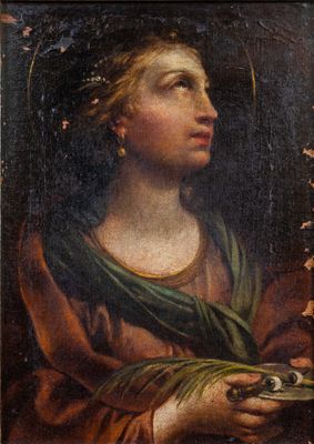 une peinture représentant une femme tenant un oiseau dans sa main