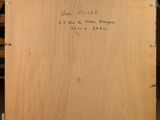 a picture of a painting on a easel in a room