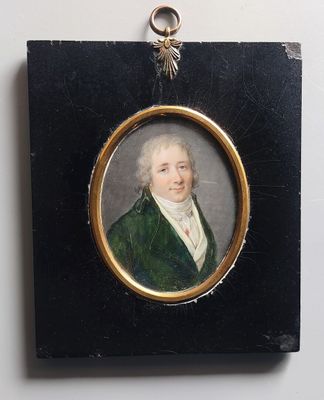 Ecole française, vers 1780. Portrait d'homme à la redingote …