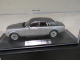a model of a car in a display case