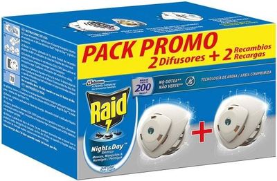 Lot de 2 désinfectants et 2 recharges Raido 2 en 1