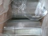 a box of aluminum foil pans wrapped in plastic