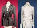 two different types of jackets on a mannequin stand