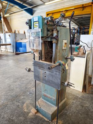 an image of a machine that is in a warehouse
