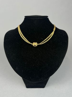 COLLIER ras-de-cou en or jaune 750°/°° (18K), poinçon à la t… - Photo 1