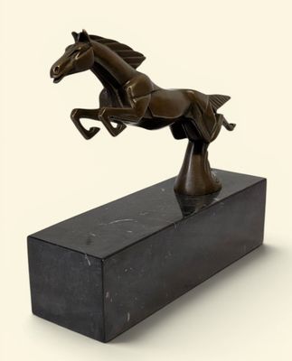 Casimir BRAU (XXe) (d'après) Mascotte automobile en bronze à…