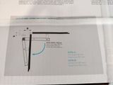 a piece of paper that has a diagram of a corner