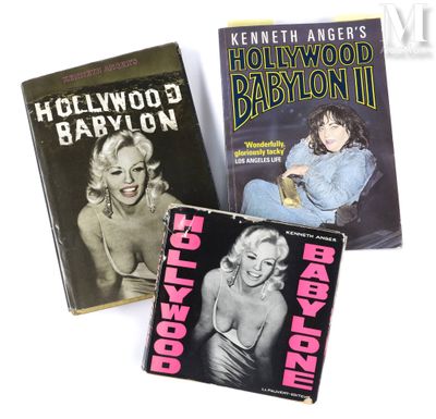 trois livres consacrés à Marilyn Monroe et à Hollywood Baby sur fond blanc