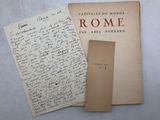 deux vieilles lettres et un bout de papier sur lequel il y a des mots