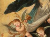 an image of a painting of a woman holding a child in her arms