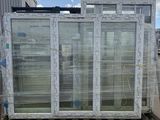 a large window that is sitting on top of a pallet