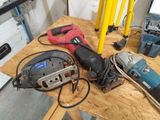many tools that are sitting on a wooden table