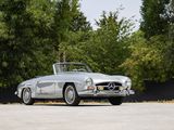 an image of a mercedes 300sl roadsee parked in a parking lot