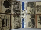 a binder that has a bunch of old photos on it