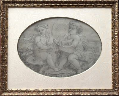 une vieille photo d'un couple de chers dans un cadre