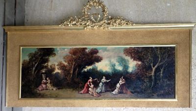 Henri Paul ROLLAND (1891-1923) Scène de parc, la partie de c…