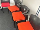 many chairs lined up in a row in a room