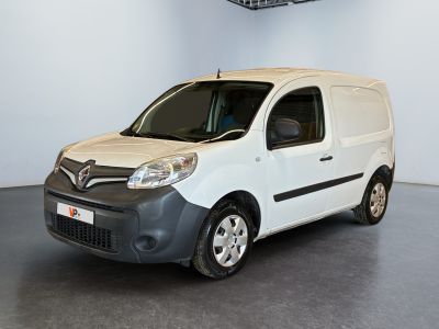 a picture of a white van parked in a garage