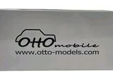 a close up of a white box with a logo on it