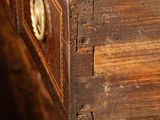 close up of a wooden drawer with a drawer pull out from it