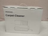 packaging of a carpet cleaner box on a white surface