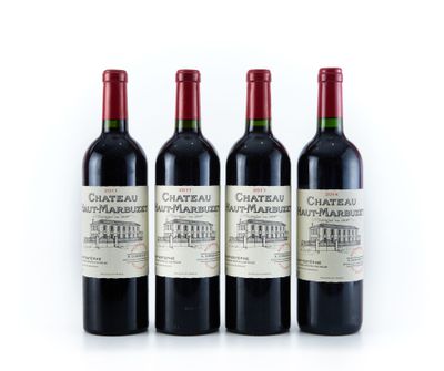 trois bouteilles de vin sont alignées sur une surface blanche