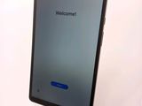 an image of a tablet with a welcome screen on the screen