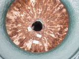 a close up of a metal object with a hole in it