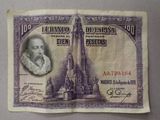 an old bank note with a picture of a man on it