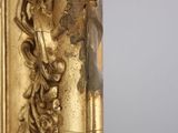 an image of a gold mirror with an ornate design on it