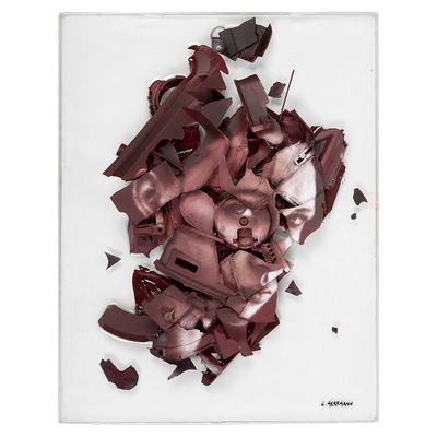 un morceau de chocolat que l'on a cassé en morceaux