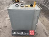 a metal container with a sign that says mercier and ge