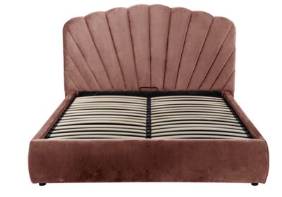 60 / Lit coffre 160 x 200 design avec tête de lit éven…