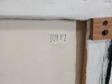 a close up of a picture of a painting on the wall