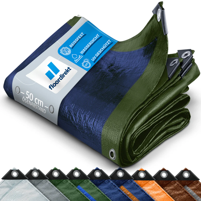 FLOORDIREKT - Bâche de protection - 4x6m - 140g/m2 - Œillets…