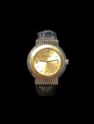 Montre en acier, collection "Reflet", lunette en…