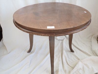 a table that has a label on it on it